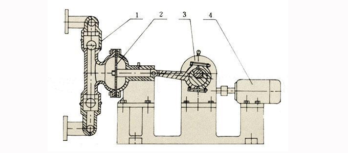 隔膜真空泵原理图